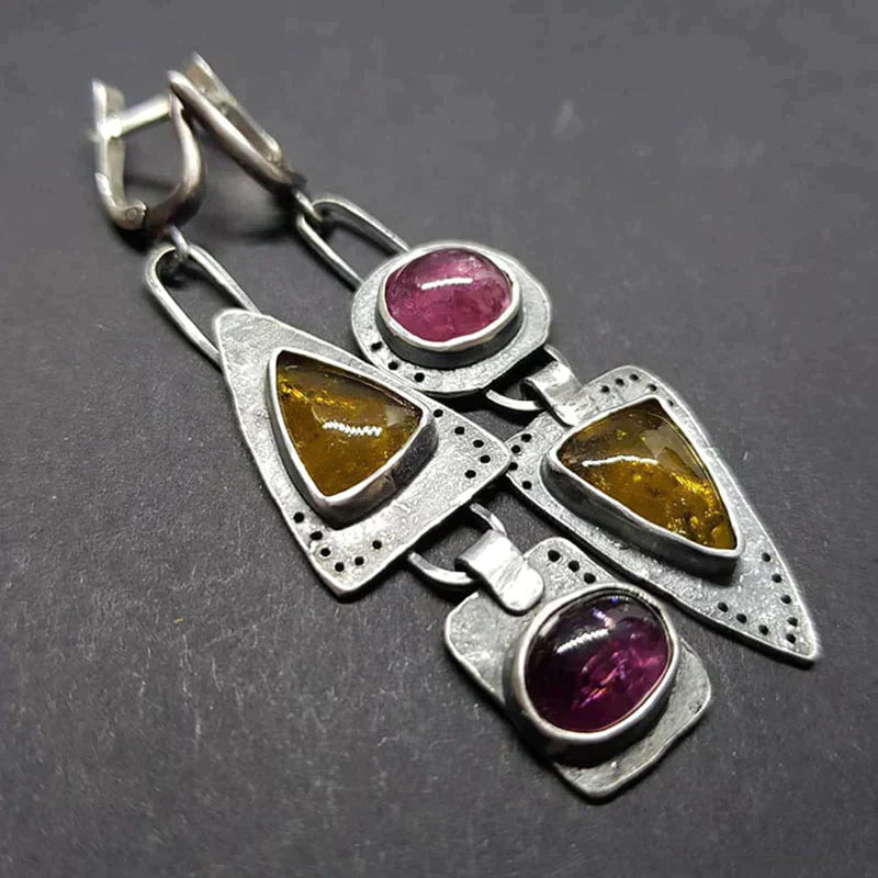 Chic - Boucles d'oreilles vintage en forme de triangle