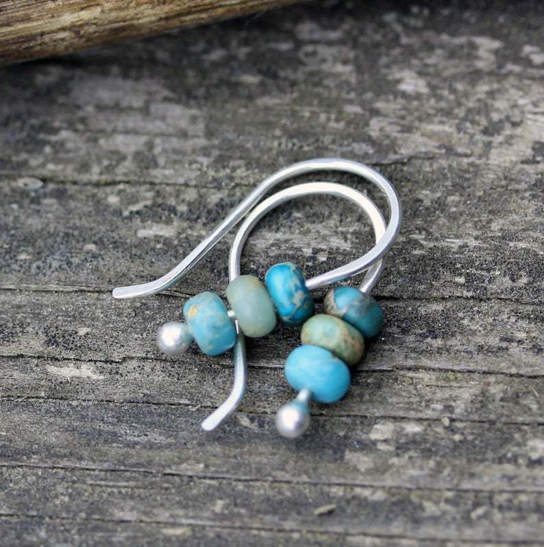 Yuna - Boucles d'oreilles vintage turquoise
