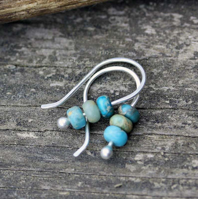Yuna - Boucles d'oreilles vintage turquoise