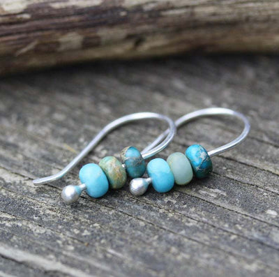 Yuna - Boucles d'oreilles vintage turquoise
