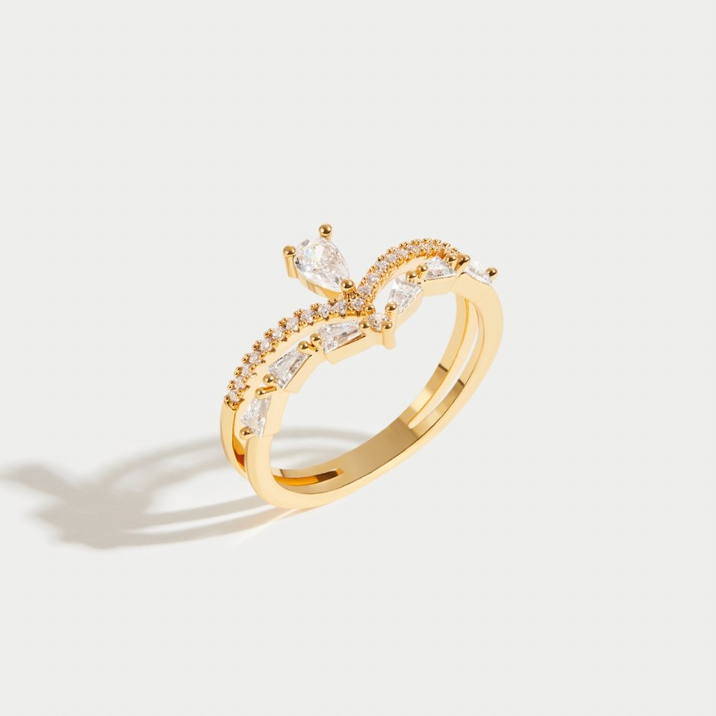 Aura - Élégante Bague en Cristal