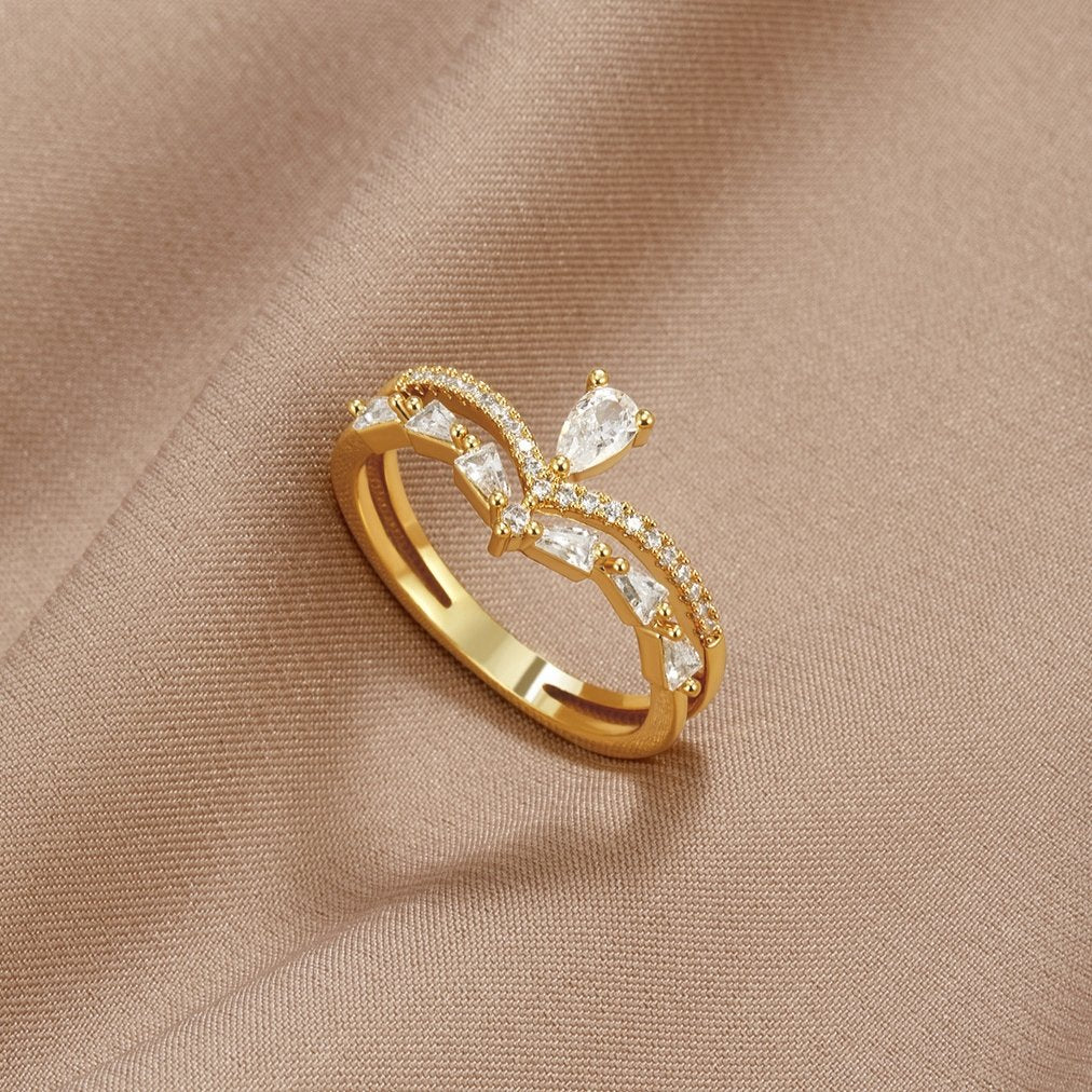 Aura - Élégante Bague en Cristal