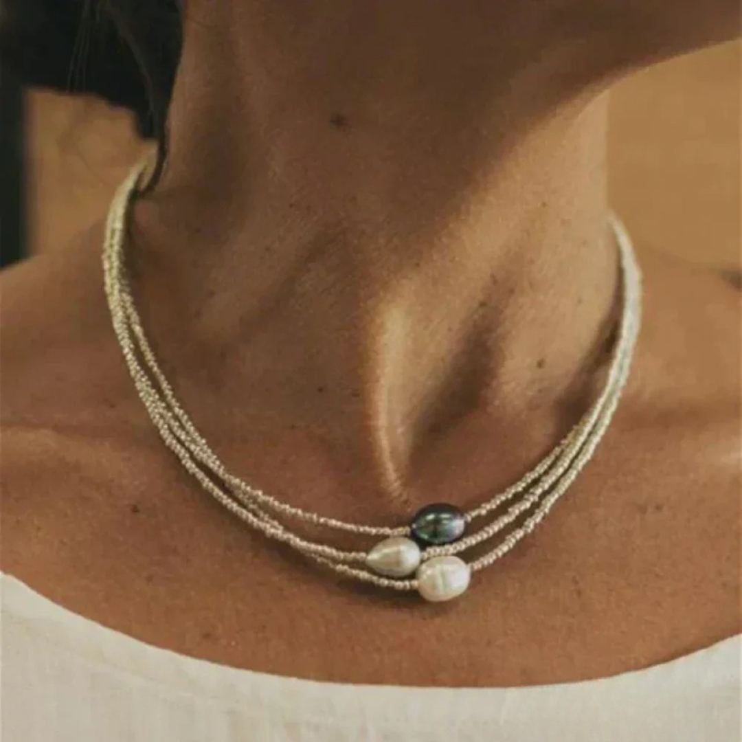Collier Vintage en Perles d'Eau Douce