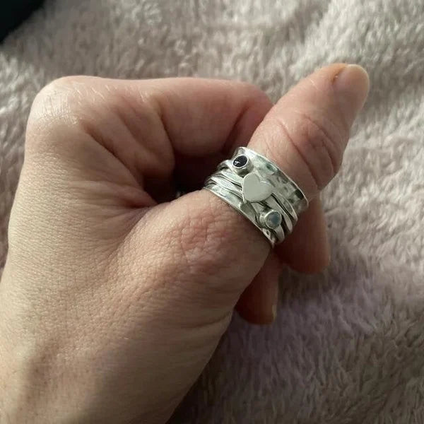 Bague Artisanale en Cœur Spinner