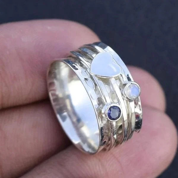 Bague Artisanale en Cœur Spinner