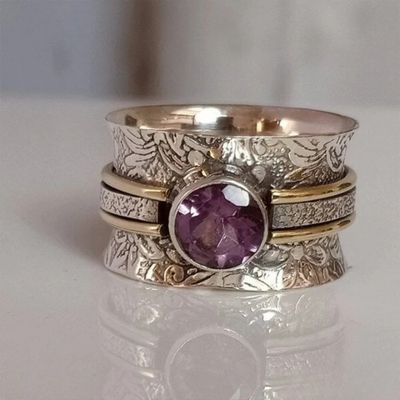 Bague de Méditation en Cristal Bohémien Élégante