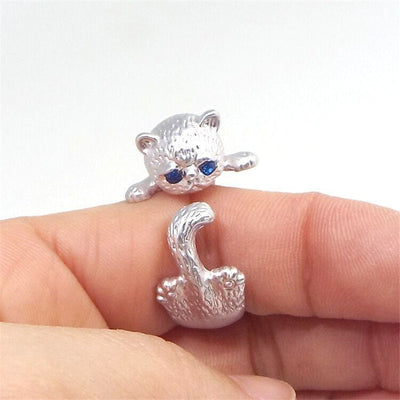 Adjustable 925 Silver Gemstone Ring