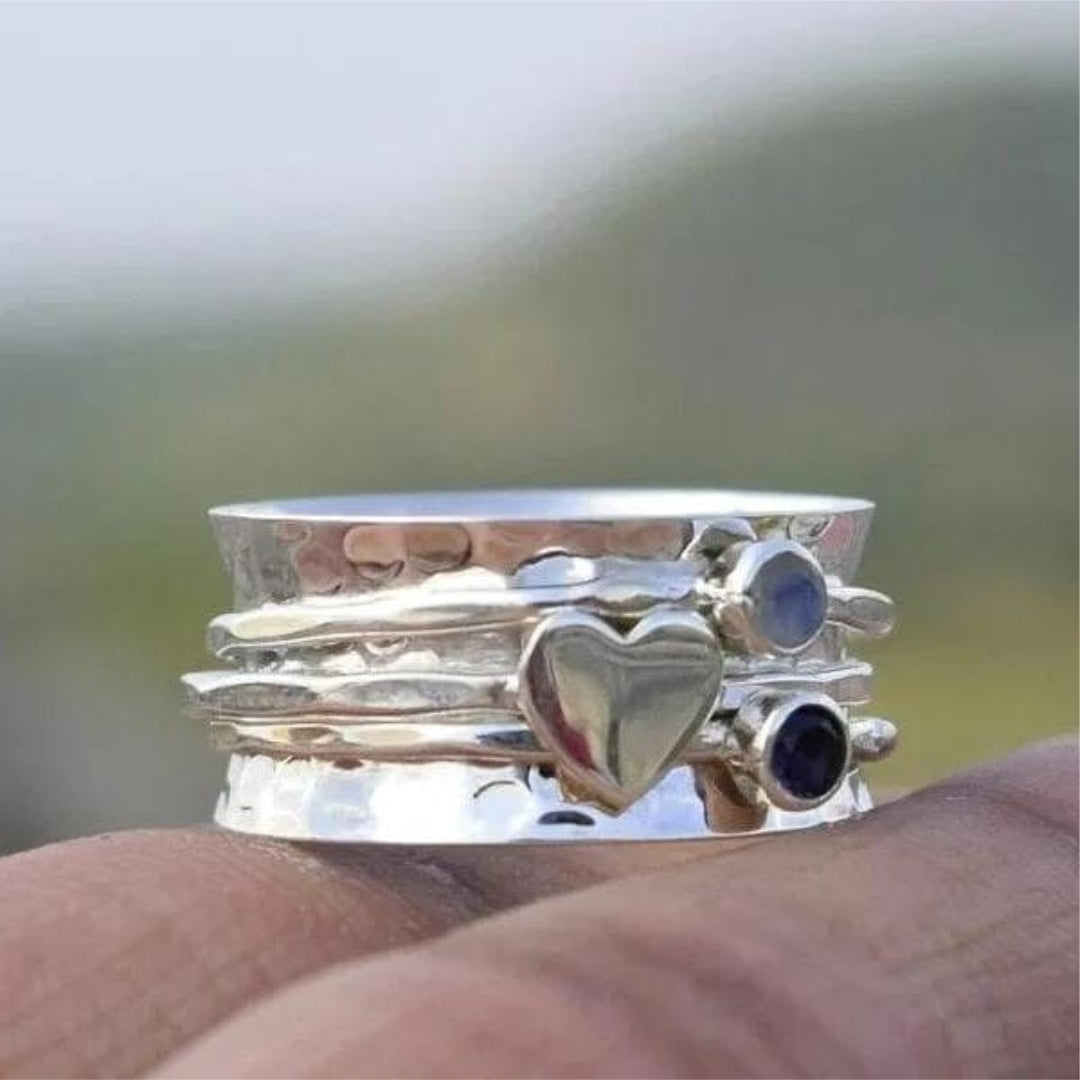Bague Artisanale en Cœur Spinner