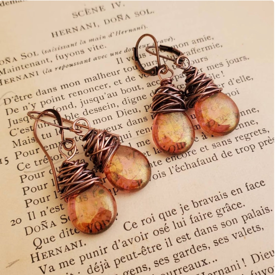 Moira - Boucles d'oreilles Rétro Firefly