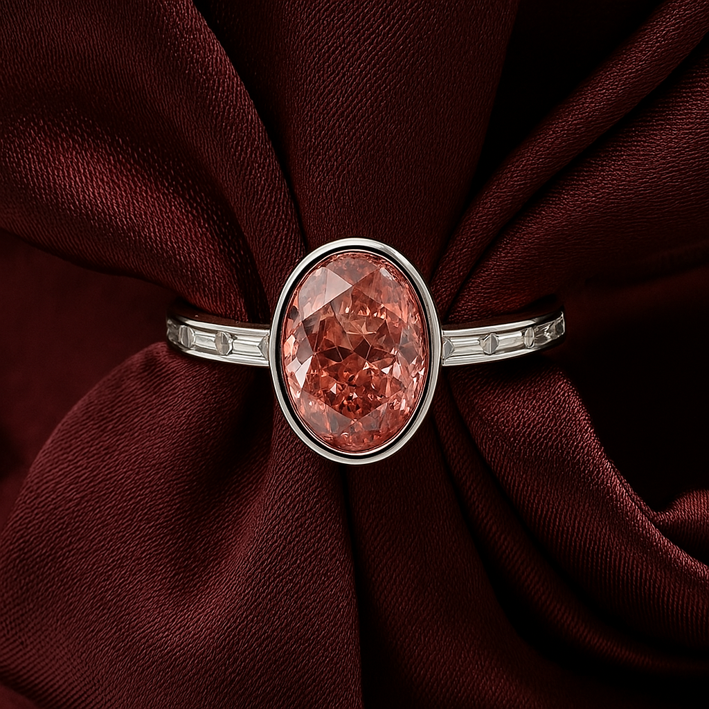 Joie - Bague en Moissanite Blanche