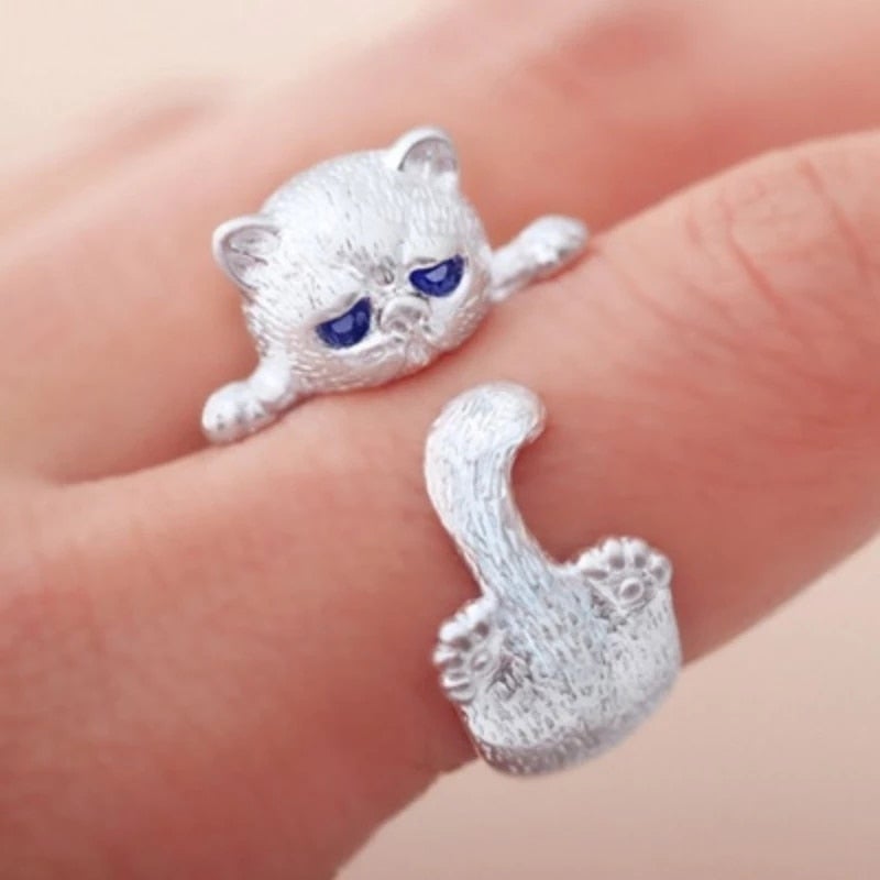 Adjustable 925 Silver Gemstone Ring