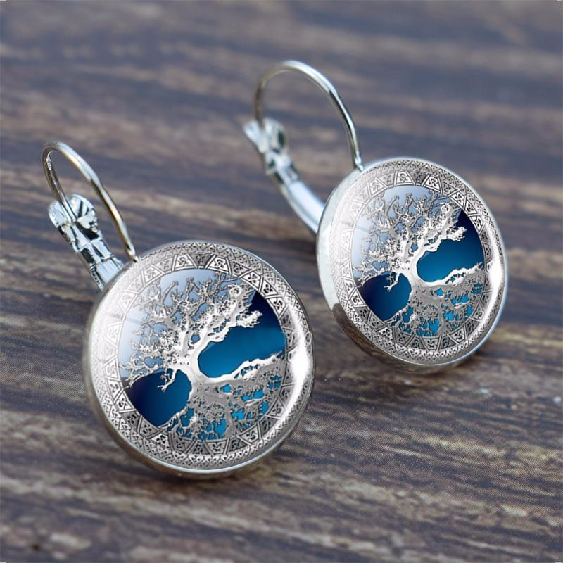 Boucles d'oreilles en Argent - Arbre de Vie