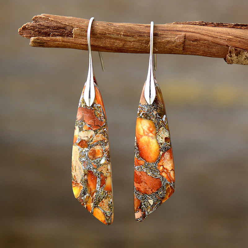 Boucles d'oreilles Zeya - Orange