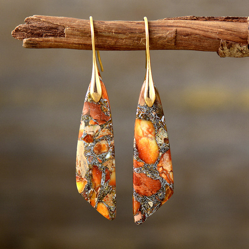 Boucles d'oreilles Zeya - Orange