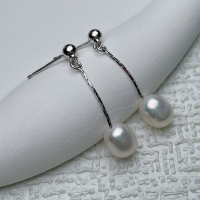 Petites Boucles d'Oreilles en Perles Fraîches pour Bébé