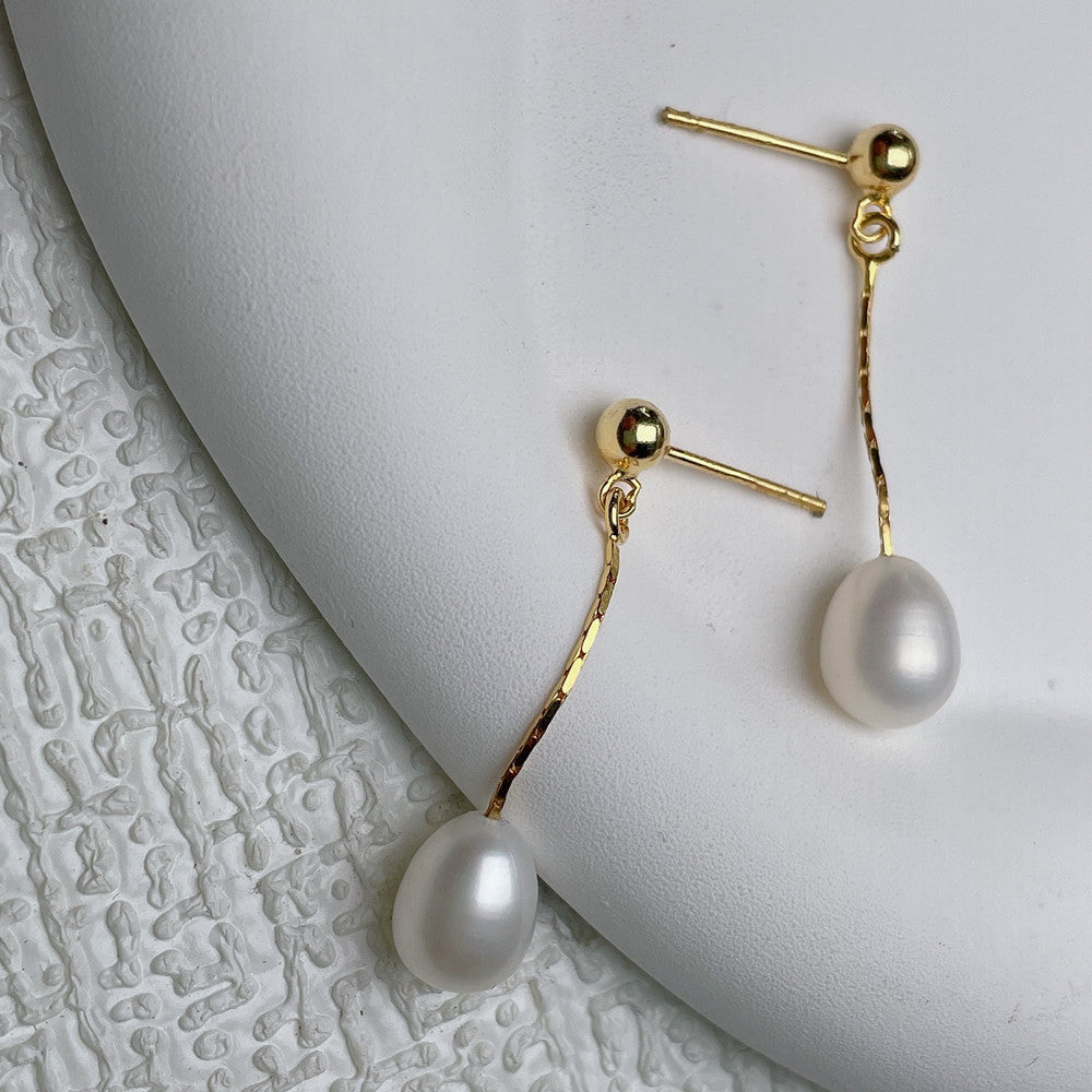 Petites Boucles d'Oreilles en Perles Fraîches pour Bébé