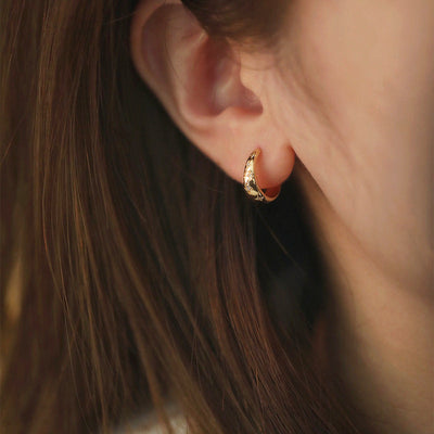 Luxueuses Boucles d'Oreilles en Or et Argent