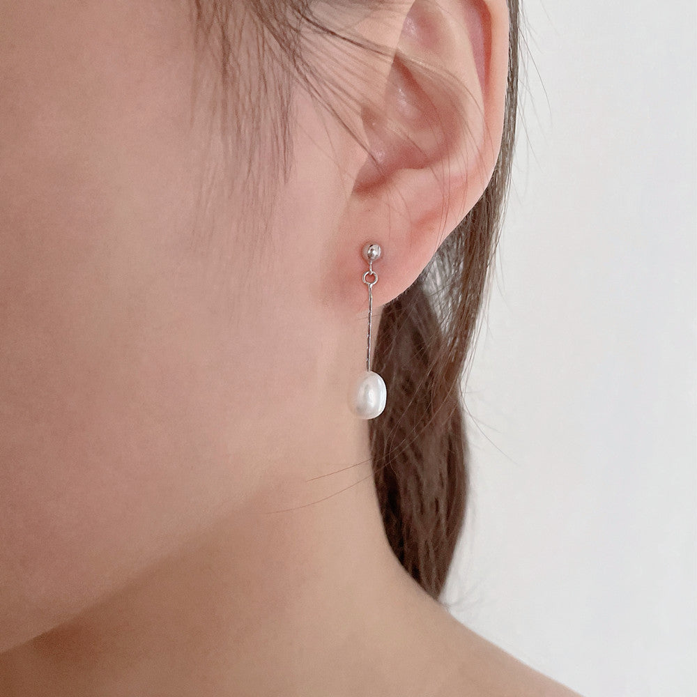 Petites Boucles d'Oreilles en Perles Fraîches pour Bébé