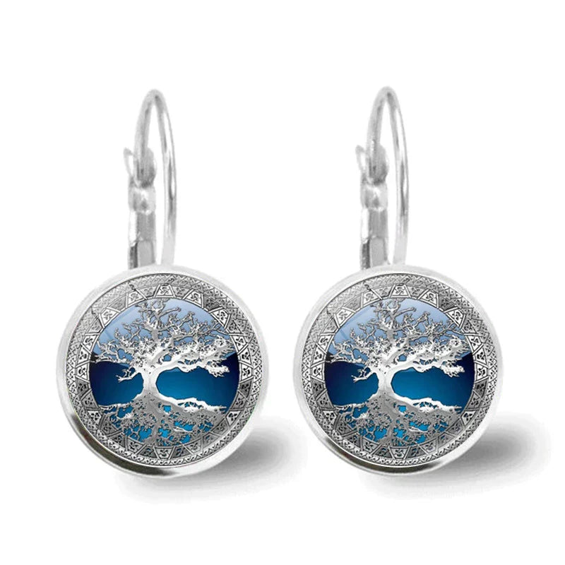 Boucles d'oreilles en Argent - Arbre de Vie