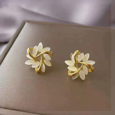 Luxe Boucles d'Oreilles Sonja Blanches