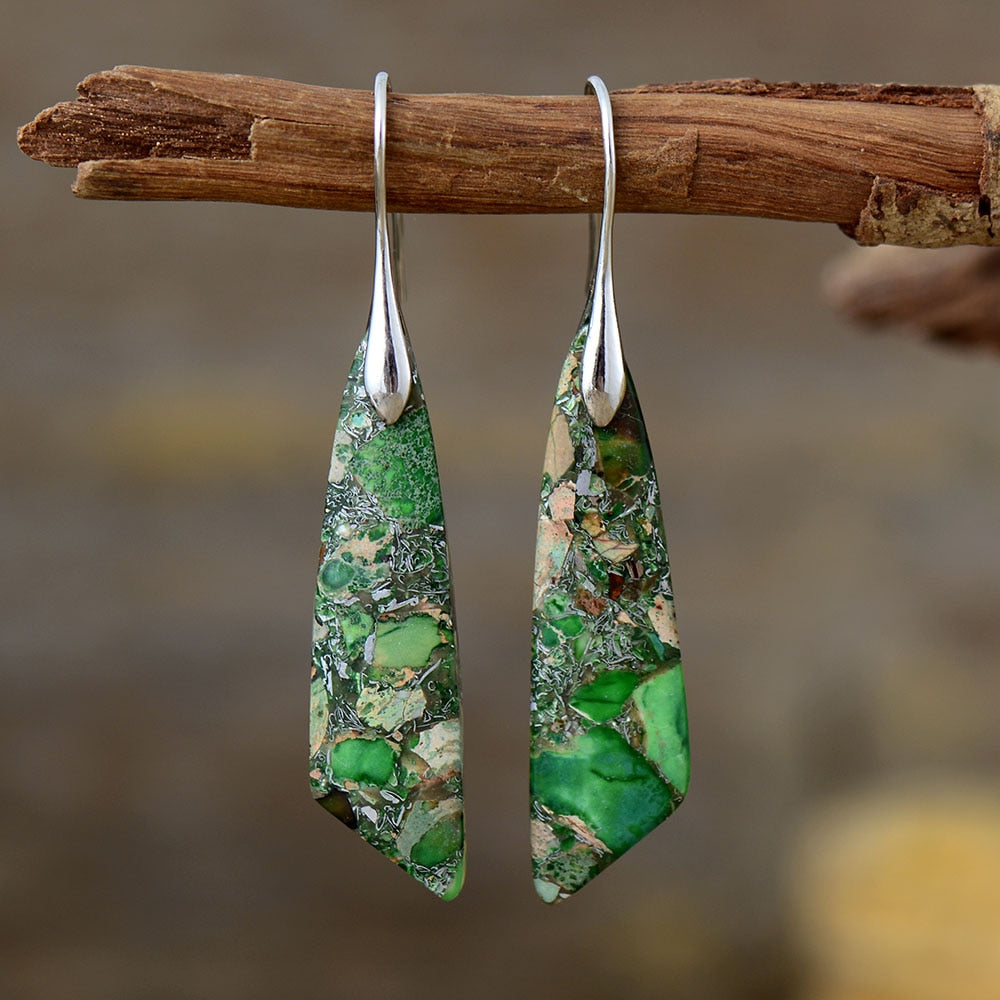 Boucles d'oreilles Zeya - Vertes
