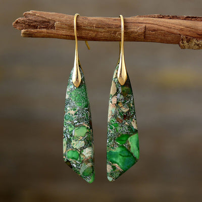 Boucles d'oreilles Zeya - Vertes