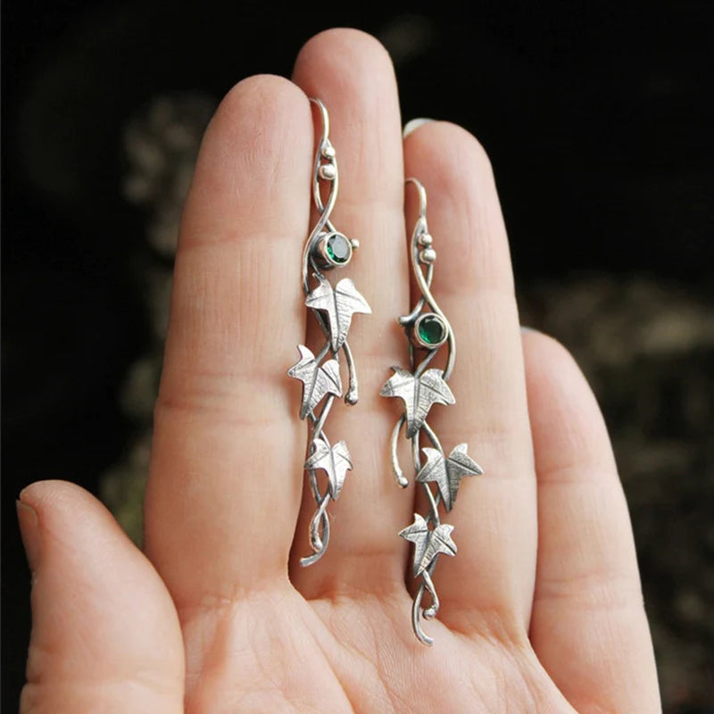 Boucles d'oreilles en Cristal Bleu - Élégance Elfique