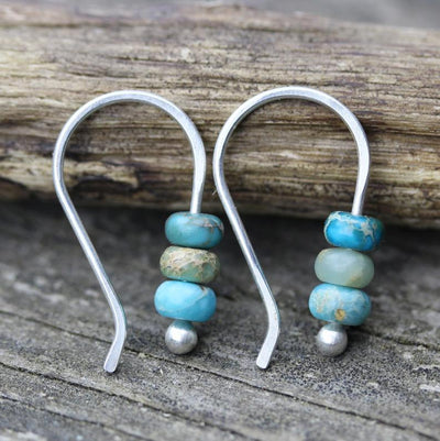 Yuna - Boucles d'oreilles vintage turquoise
