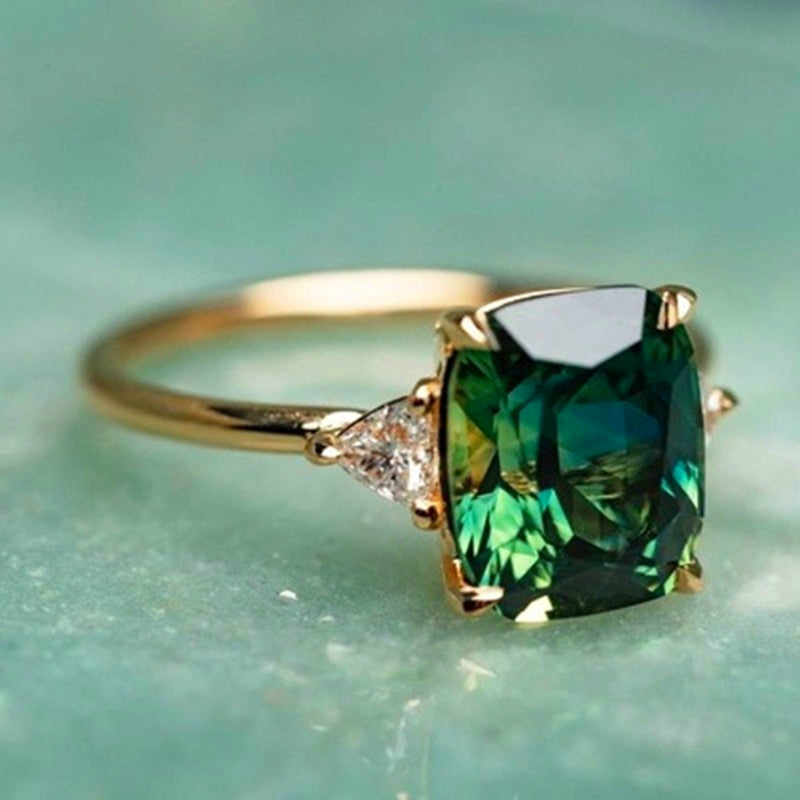 Chance - Bague en Or avec Zirconia Verte