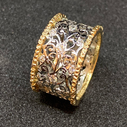 Mika - Bague Vintage en Zirconium