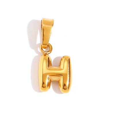 Collier en lettres bulle sophistiqué