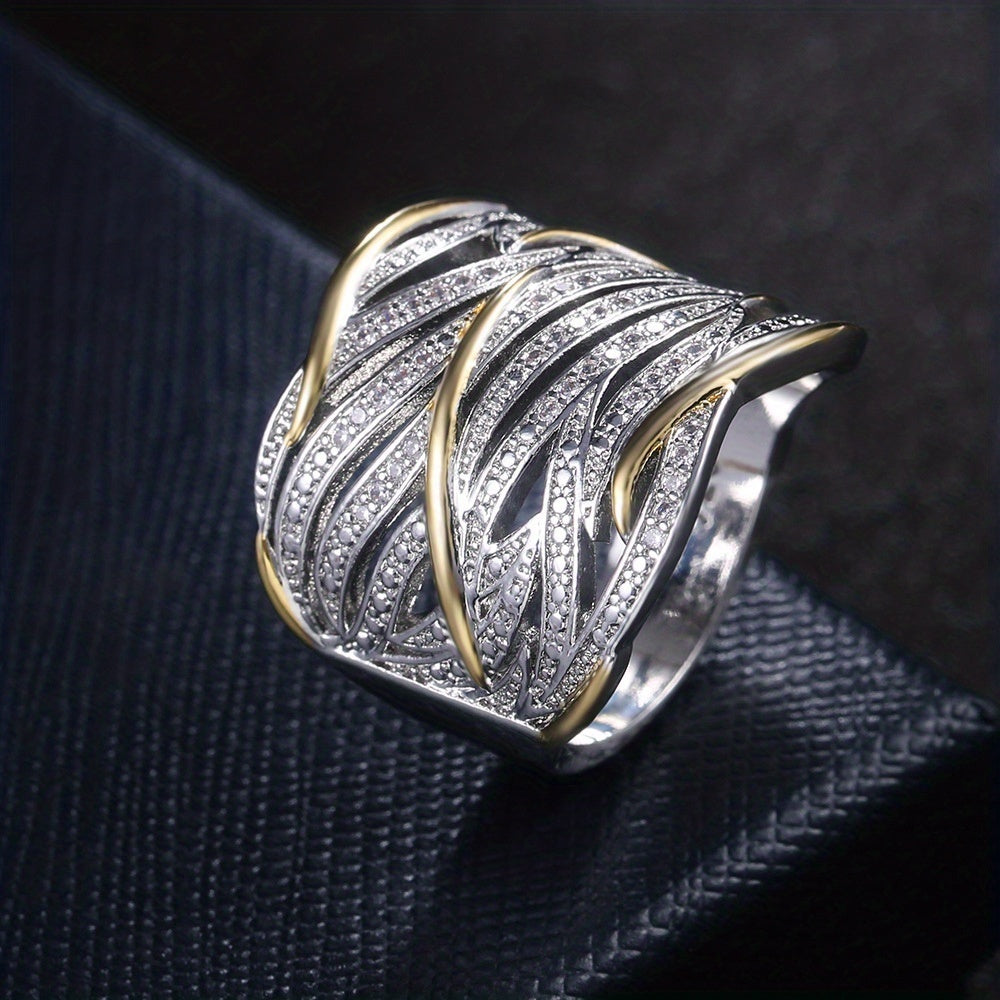 Bague Élégante Multicouche au Design Tordu