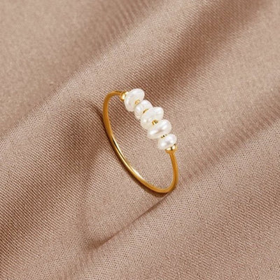 Grace - Bague en perles naturelles