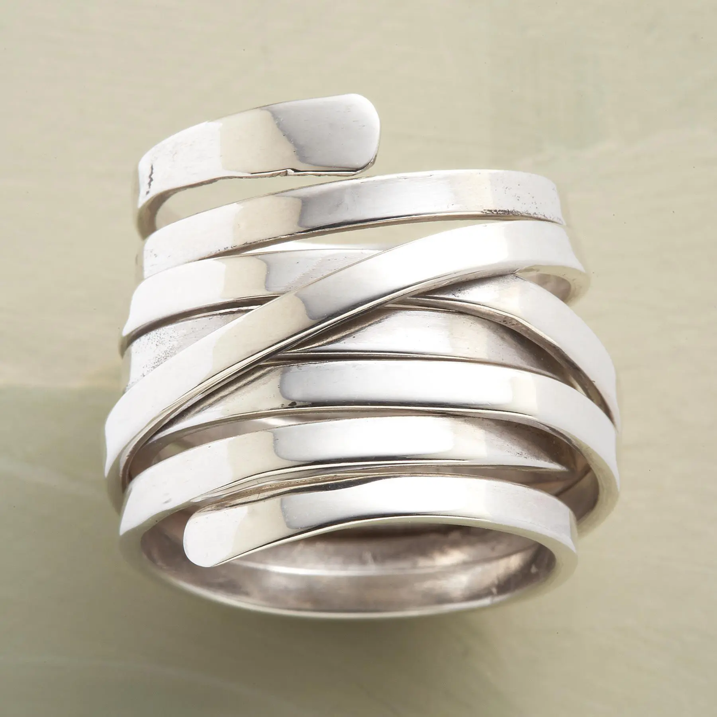 Bliss - Bague Vintage en Argent Épais