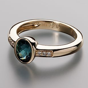 Radiant - Bague en Cristal Azur