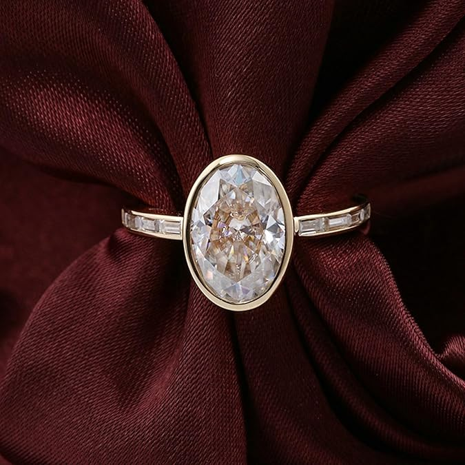 Joy - Bague en Moissanite Éclatant Blanc