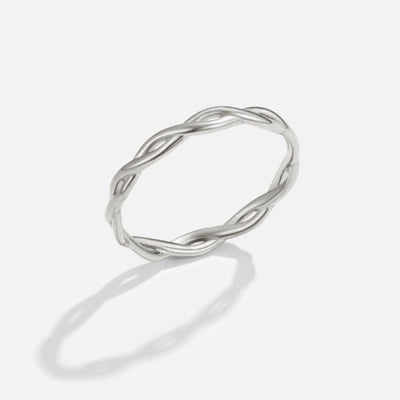 Bague Torsadée Argent Infini