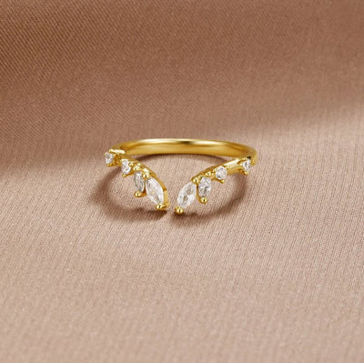 Frieden - Bague en Or avec Cristal