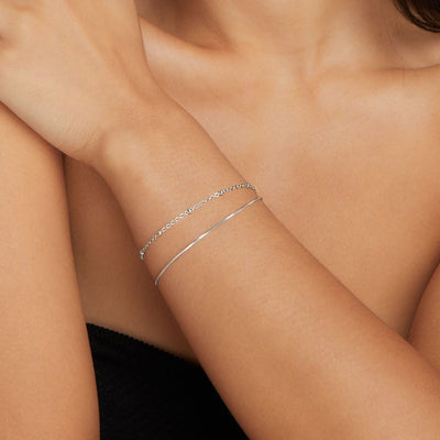 Bracelet Superposé en Argent Pia