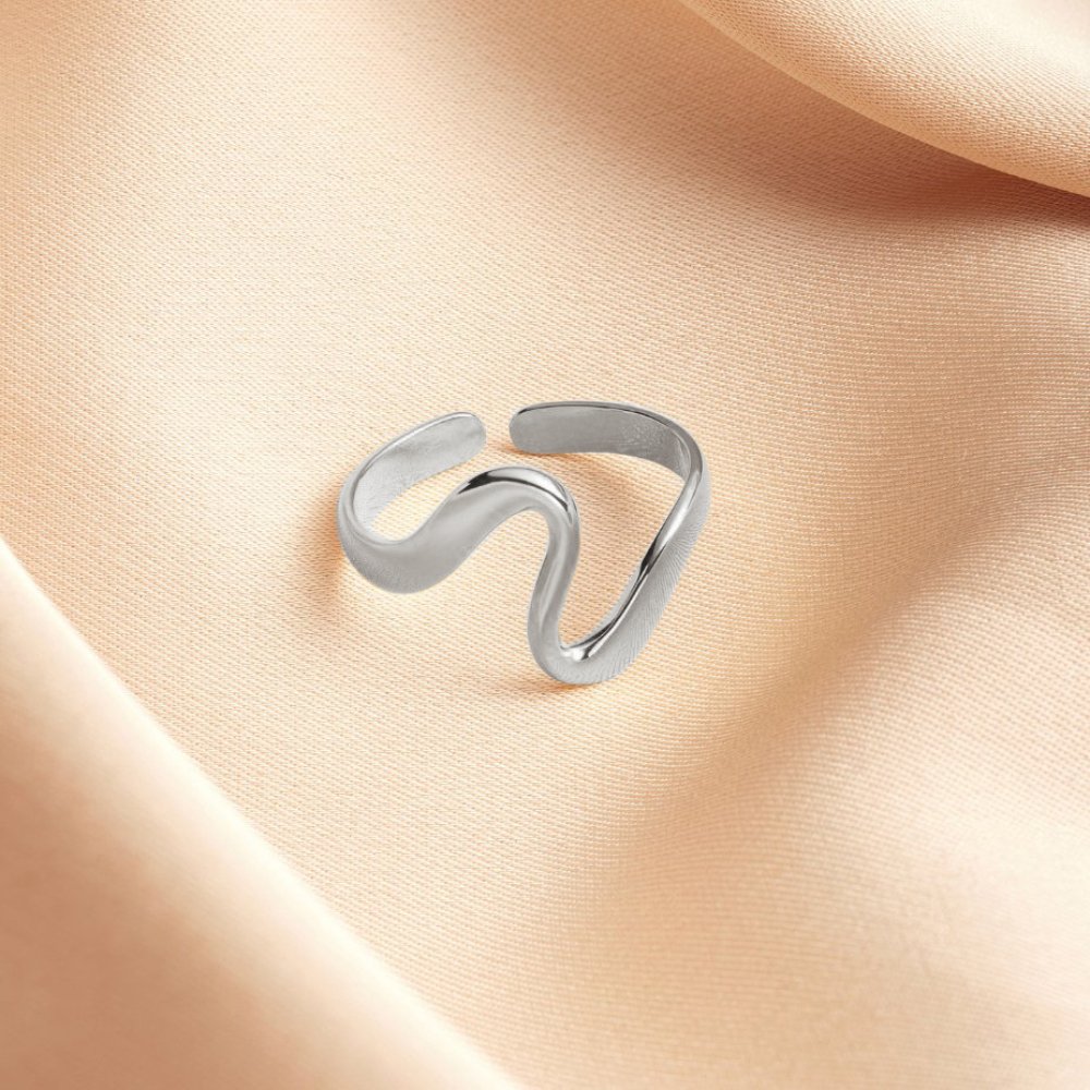 Bague Vague Argentée