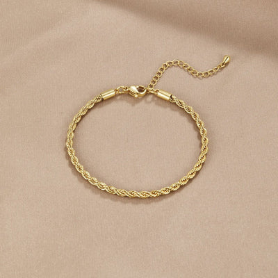 Bracelet en Or Chic Tordu