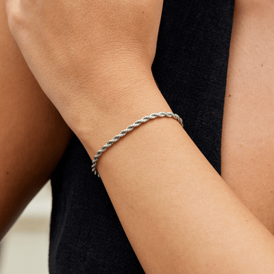 Bracelet en Argent Chaîne Tordue